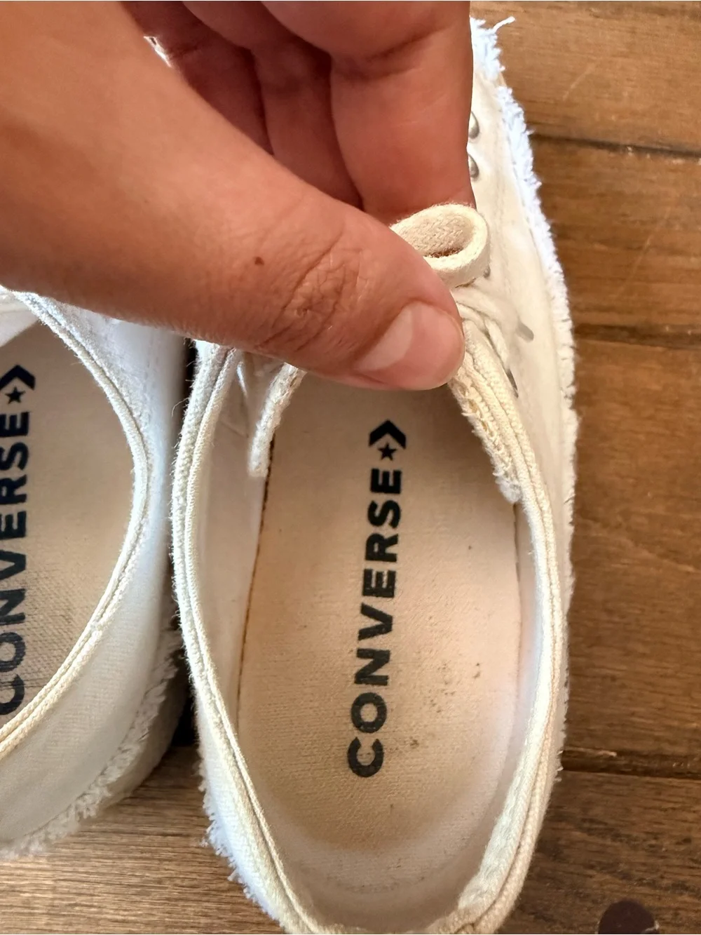 Converse All Star Lift Espadrille Platform Sneakers White Canvas Women’s 7 - Picture 4 of 6